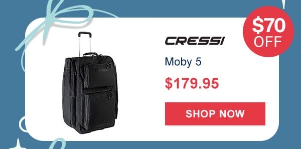Cressi Moby 5 Bag with Wheels Black