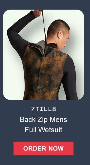 7till8 Men's Back Zip Full Wetsuit | Order Now