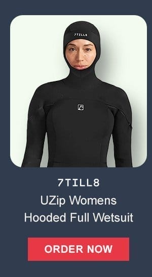 7till8 Women's U-Zip Hooded Full Wetsuit | Order Now