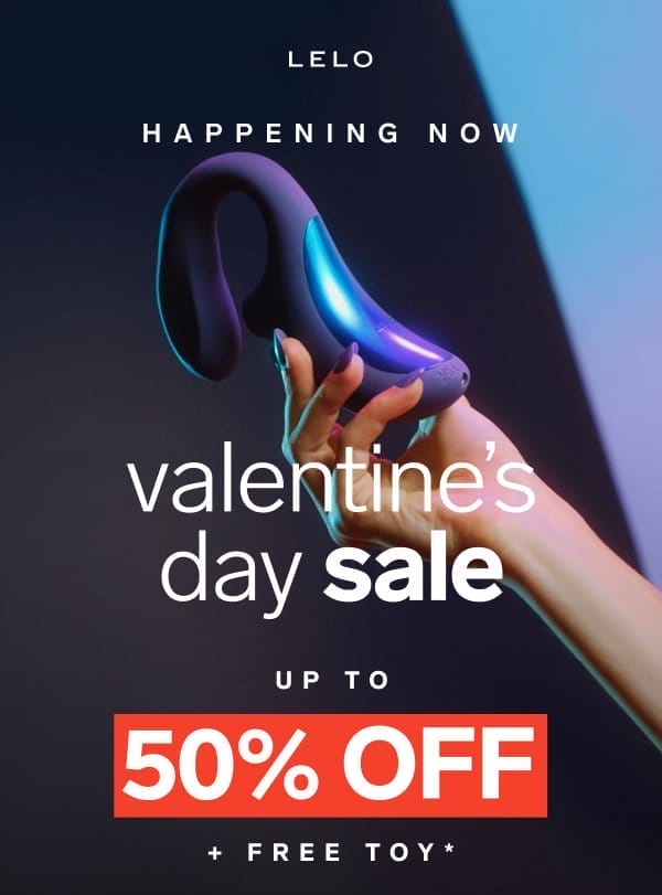 V-DAY SALE: UP TO 50% + FREE TOY