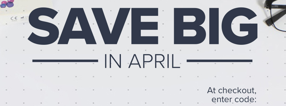 Save big in April with 20% off