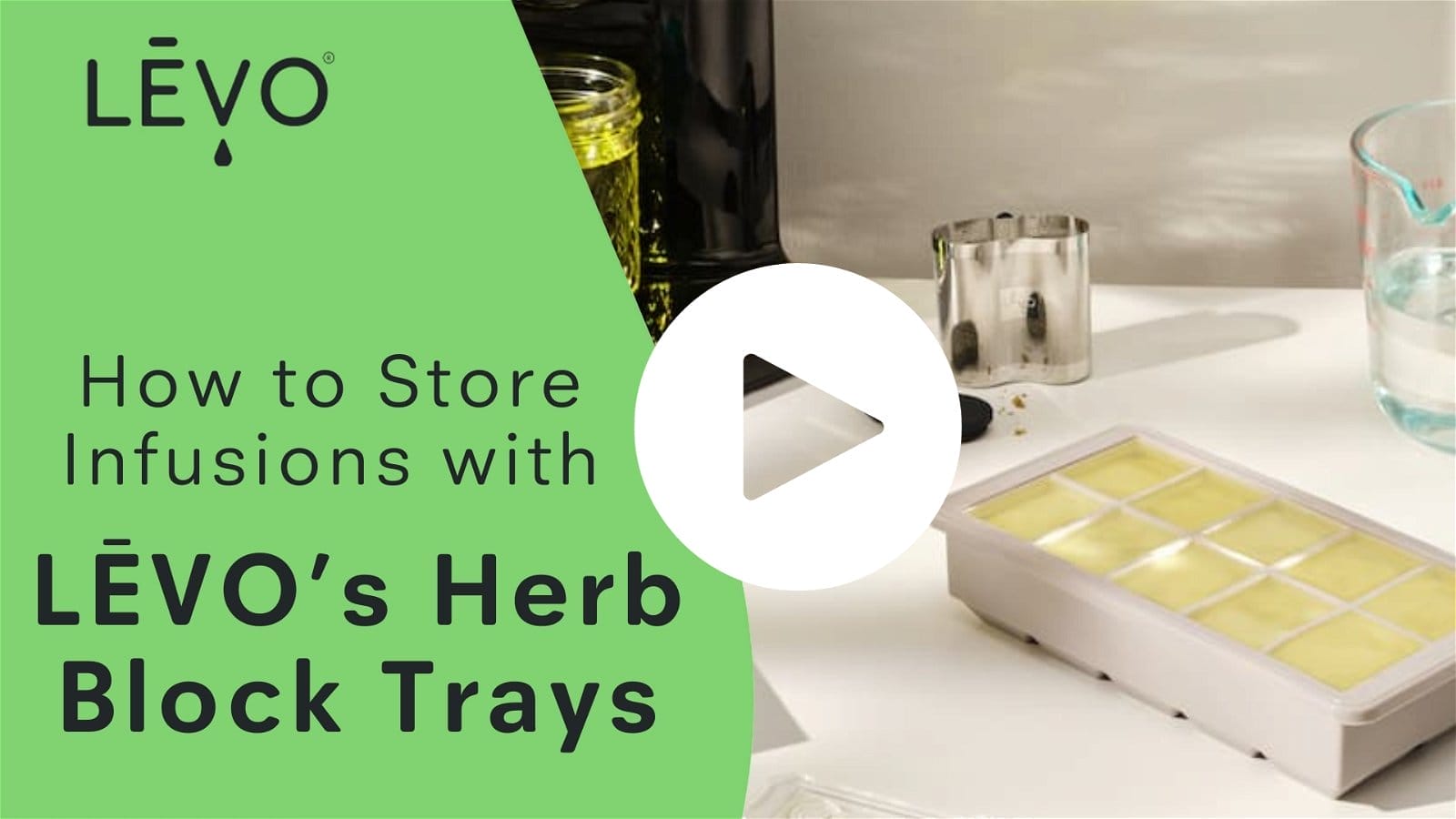 How to store infusions with LEVO's herb block trays