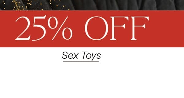 25% off Sex toys
