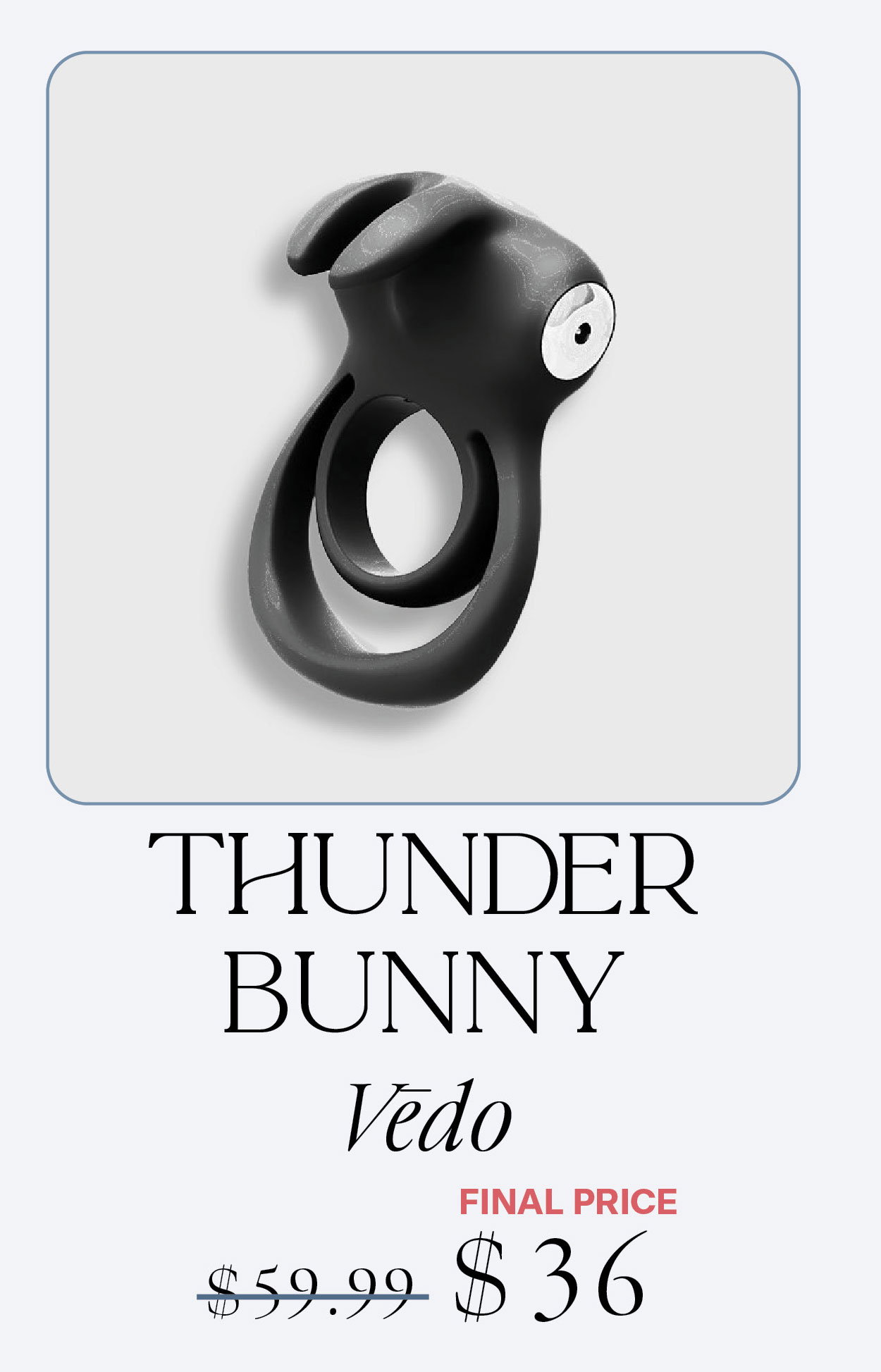 Thunder Bunny Vibrating Ring by VēDO