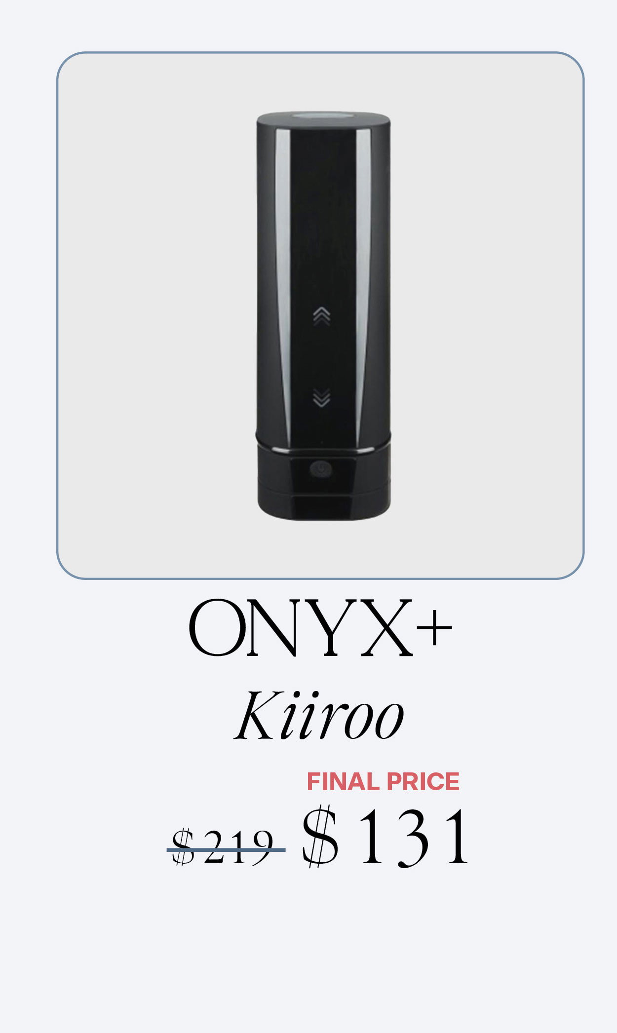 KIIROO Onyx+ Interactive Vibrating Male Stroker