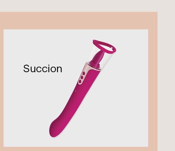 Succion 3 in 1 Clitoral Sucking and Licking and G-Spot Vibrator