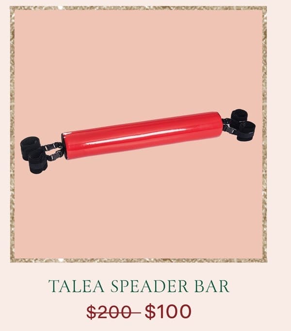 Talea Spreader Bar with Cuffs - Patent Leather