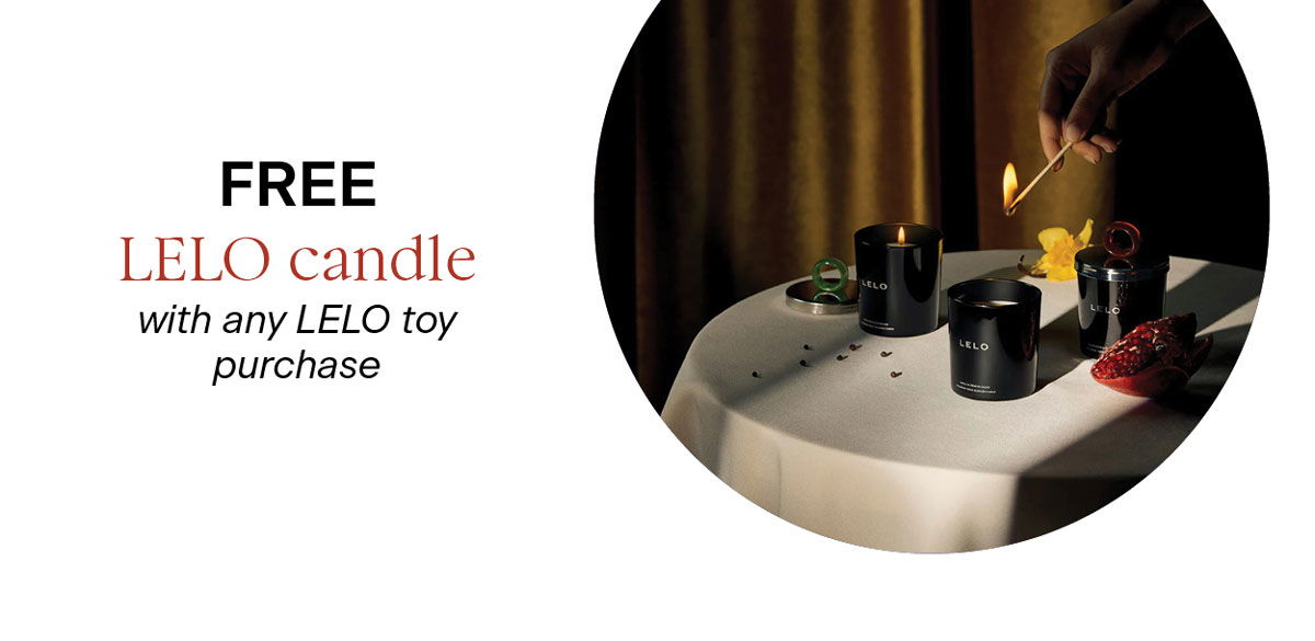 FREE Massage candle with any LELO toy purchase