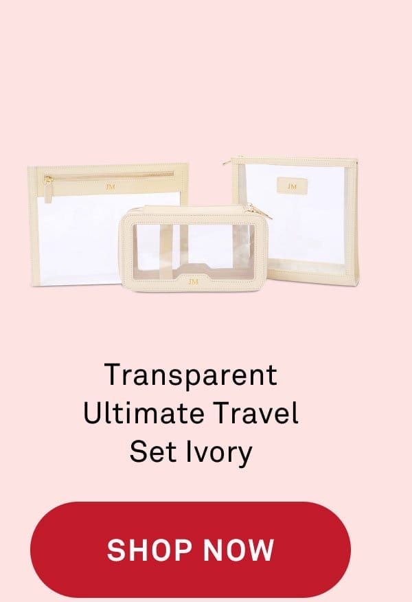 Transparent Ultimate Travel Set Ivory