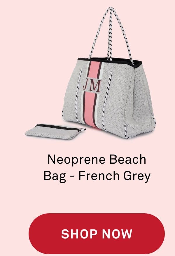 Neoprene Beach Bag - French Grey
