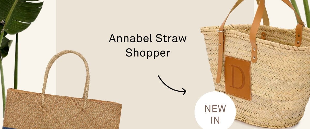 Annabel Straw Shopper