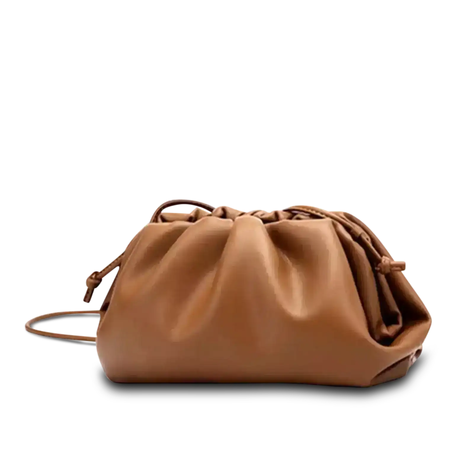 Image of The Jeanie Leather Clutch in Tan