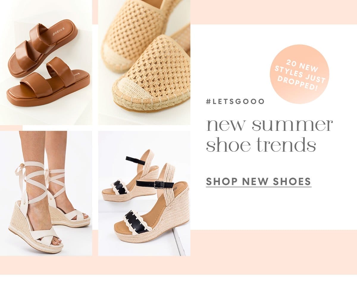 NEW SUMMER SHOE TRENDS | SHOP NEW SHOES