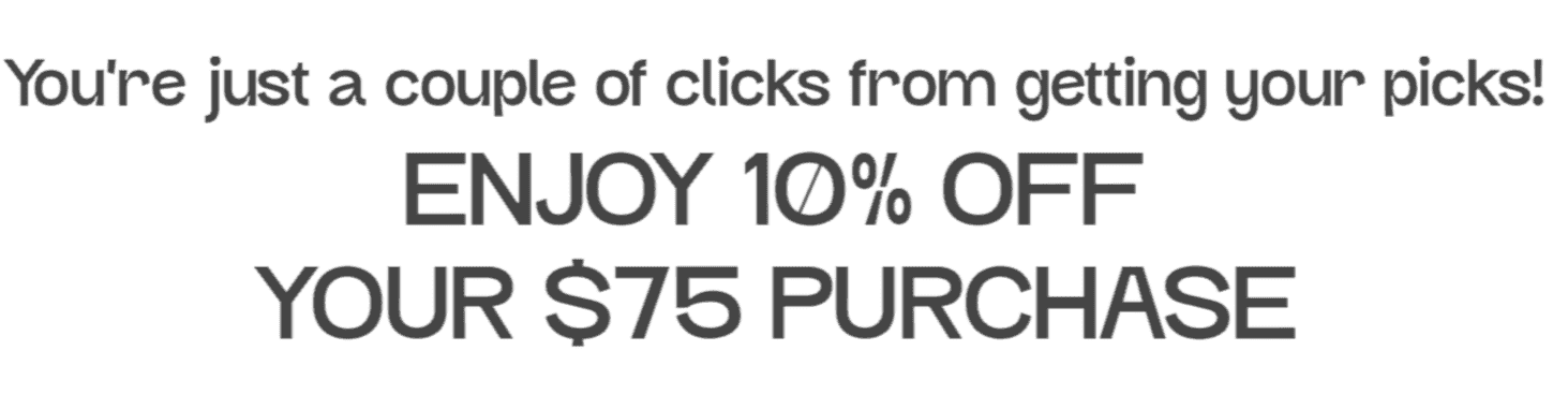 THERE'S STILL TIME! You're just a couple of clicks from getting your picks! Enjoy 10% OFF + Free Shipping on orders over \\$50 with code BRNP5M97