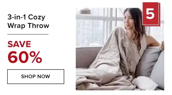 3-IN-1 COZY WRAP THROW