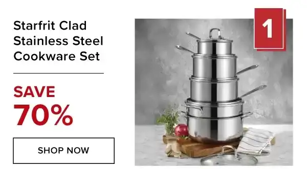 STARFRIT CLAD STAINLESS STEEL COOKWARE SET