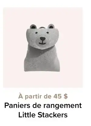 PANIERS DE RANGEMENT LITTLE STACKERS