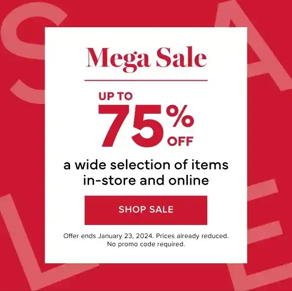 SHOP MEGA SALE