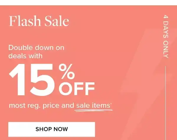 FLASH SALE