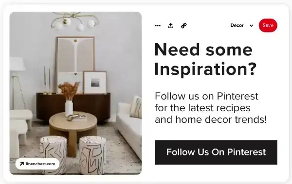 FOLLOW US ON PINTEREST