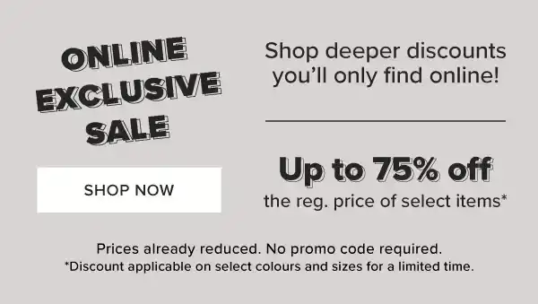 ONLINE EXCLUSIVE SALE - BR