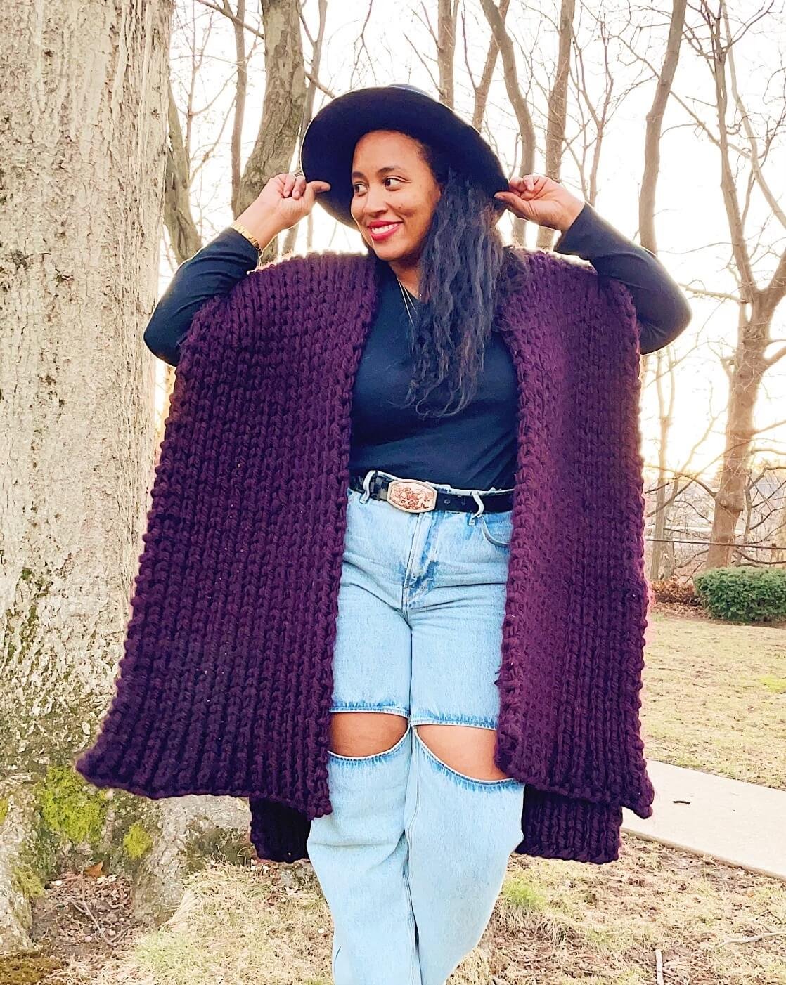 Image of Knit Kit - Weighted Knit Poncho