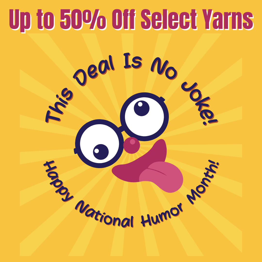 save up to 50% on select yarns