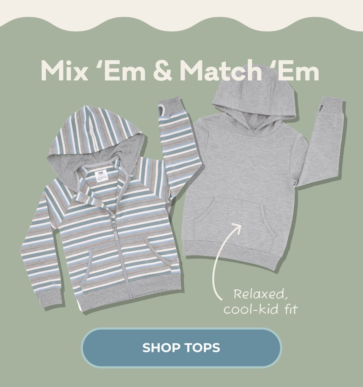 Mix 'Em & Match 'Em | Relaxed, cool-kid fit | SHOP TOPS