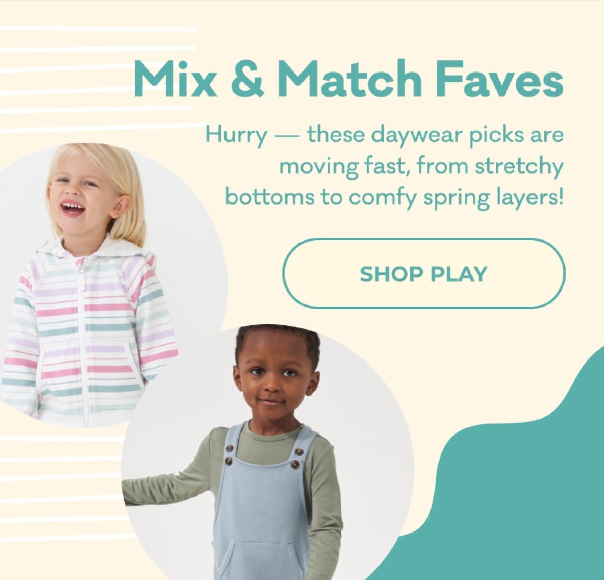 Mix & Match Faves | Hurry — these daywear picks are moving fast, from stretchy bottoms to comfy spring layers! | SHOP PLAY