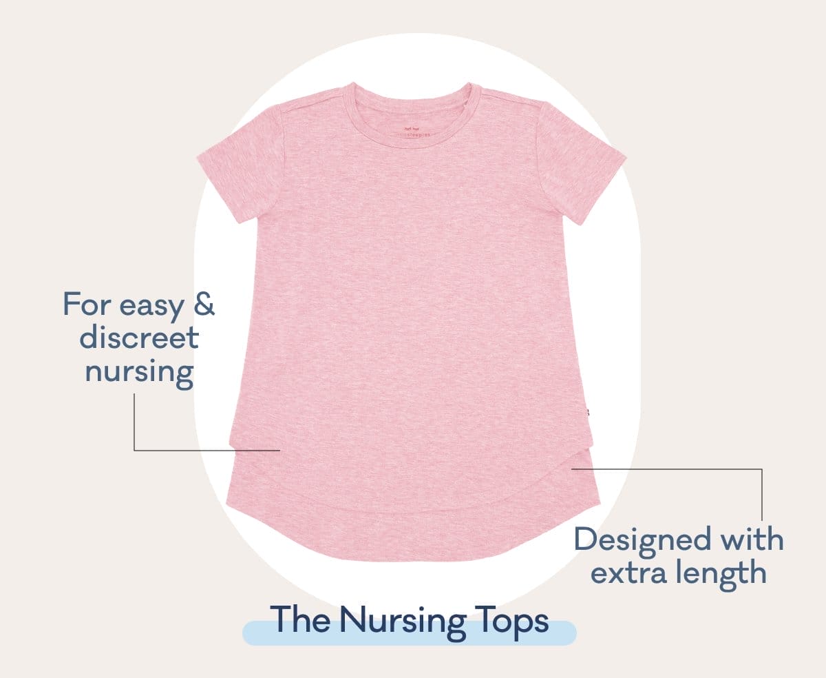 For easy & discreet nursing | Designed with extra length | The Nursing Tops