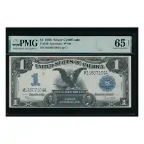 1899 \\$1 Black Eagle Silver Certificate PMG 65EPQ