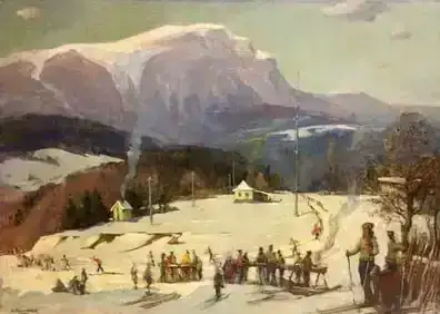 Frosty Horizons: Winter Landscape Paintings