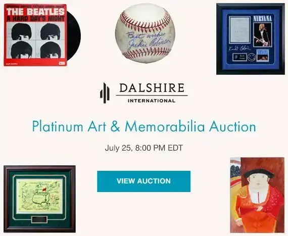 Dalshire Platinum Art & Memorabilia Auction