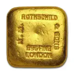 5 Tolas Gold Square - Rothschild (1.87 oz .996 Fine)