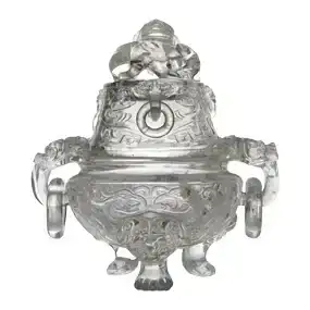 Antique Chinese Qing Dynasty Rock Crystal Censer