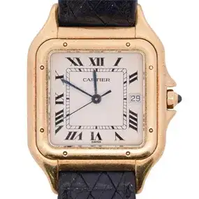 Cartier Panthere 18k Gold Mens Watch