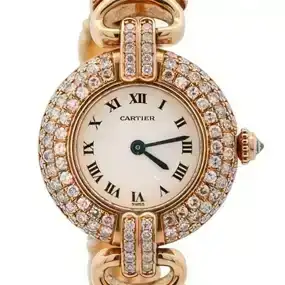 Cartier Colisee 18k Gold and Diamond Watch