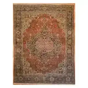 Antique Faraghan Sarouk Carpet, Persia, 10.4 x 13.5