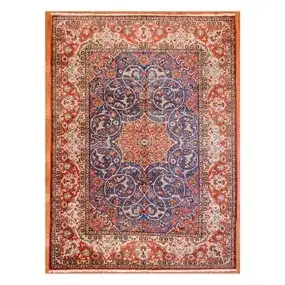 Ispahan Rug, Persia,<br>8.7 x 11.10