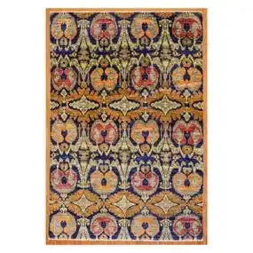 Ikat Design Rug, India, 6 x 8.10