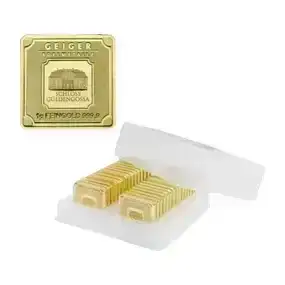 30 x 1 gram .999 Gold Geiger Bar Box