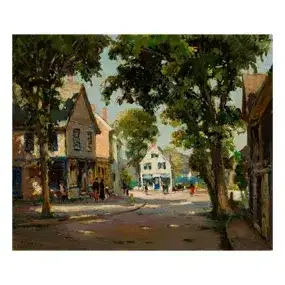 Anthony Thieme (Dutch/Am. 1888-1954), Oil on canvas, framed