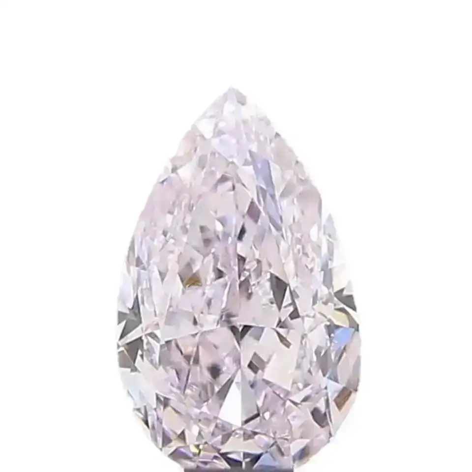 Natural Loose Diamond - Pear 0.3ct Light Pink