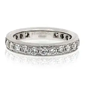 Tiffany & Co. Legacy Platinum 1.50cttw Round Diamond Ring