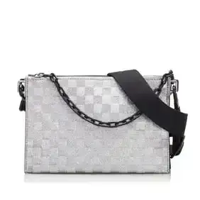 Louis Vuitton Damier Glitter Taurillon In The Loop Trio Pouch