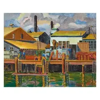 Helen Rousseau (1895-1992) <em>Fish Cannery</em>