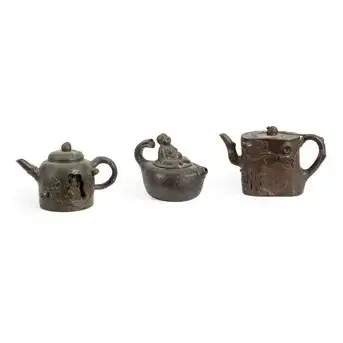 Three Yixing Teapots