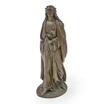 John Hancock, (English, 1824-69) Cast Bronze Depiction of Beatrice