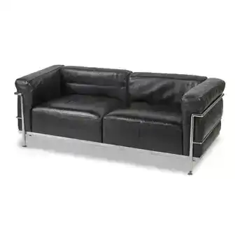 Le Corbusier, Charlotte Perriand, Pierre Jeanneret A LC2 two seater Sofa for Cassina