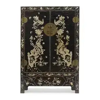 A Mother-of-Pearl-Inlaid Lacquer Cabinet